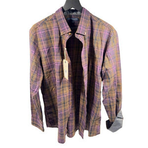 Cooper Jones Supply Men's Size Large Button Long Sleeve NWT Eggplant